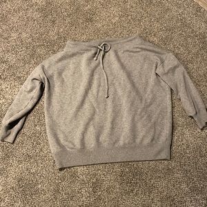 Off the shoulder grey aerie sweatshirt